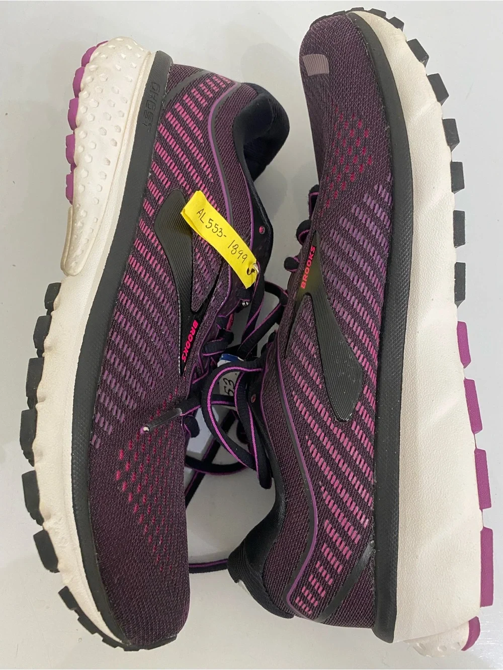 Brooks Women's Running Shoes - Purple with Pink Accents - Ghost 12